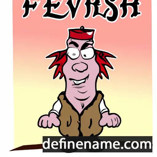 cartoon of the name Feivush