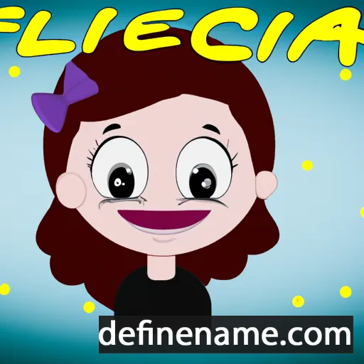 cartoon of the name Felícia