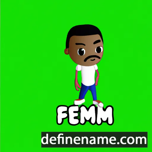 cartoon of the name Femi