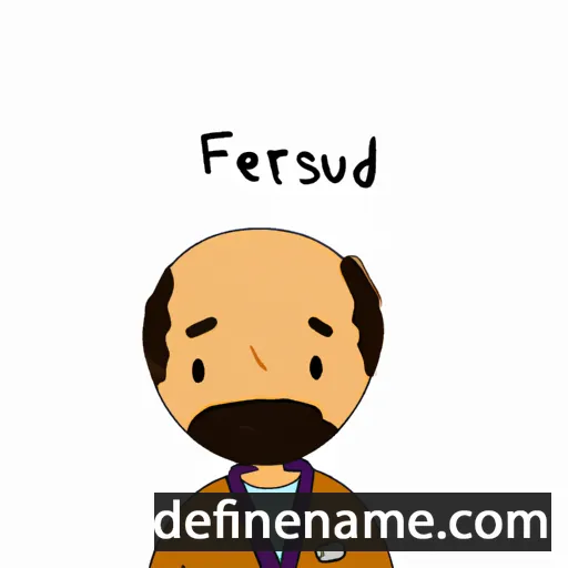 cartoon of the name Ferdousi