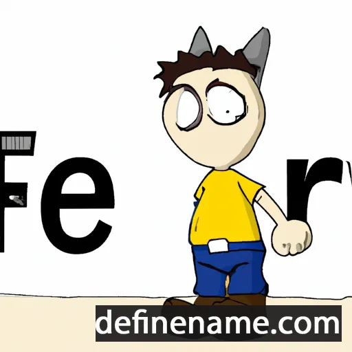 cartoon of the name Ferit