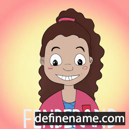 cartoon of the name Fernanda