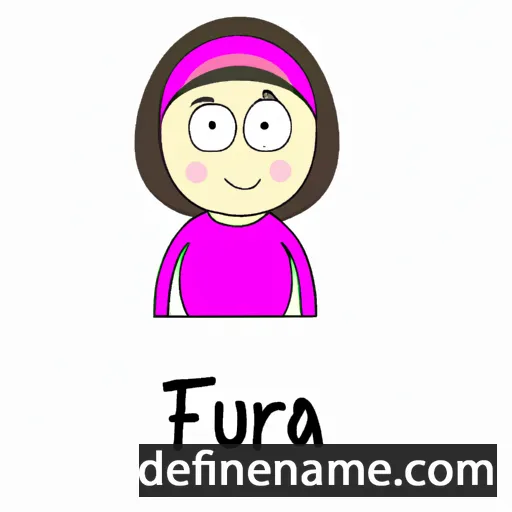 cartoon of the name Feruza