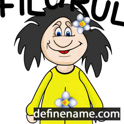 cartoon of the name Fflur