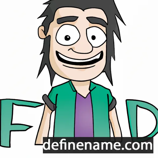 cartoon of the name Fidan