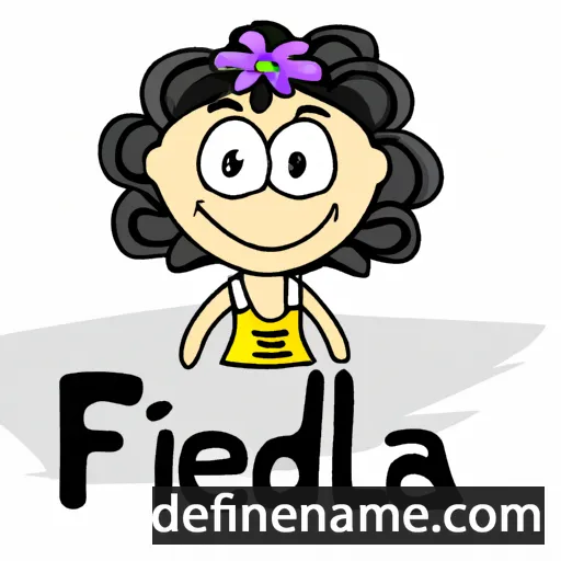 cartoon of the name Fidelia