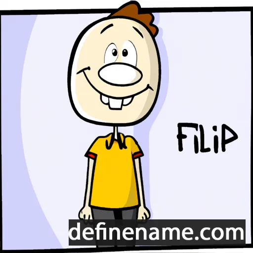 cartoon of the name Filip