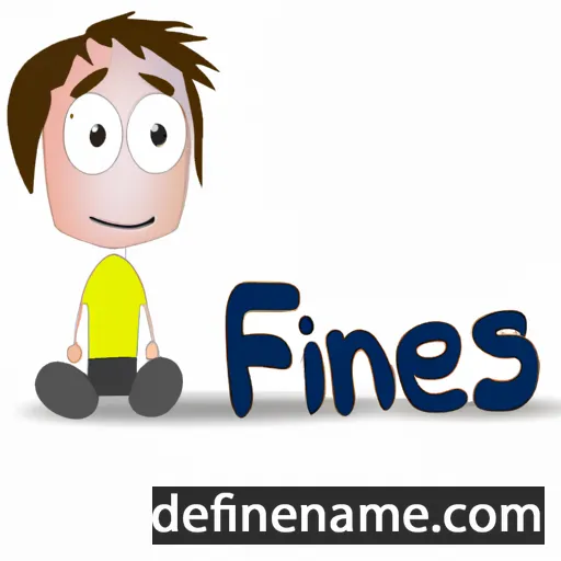 cartoon of the name Finees