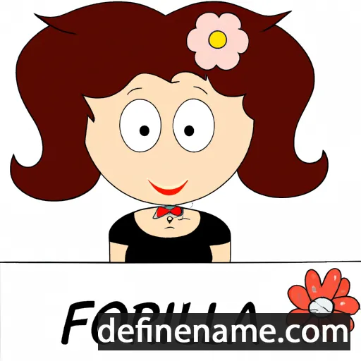 cartoon of the name Fiorella