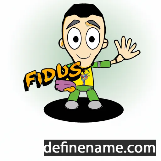 cartoon of the name Firdaus