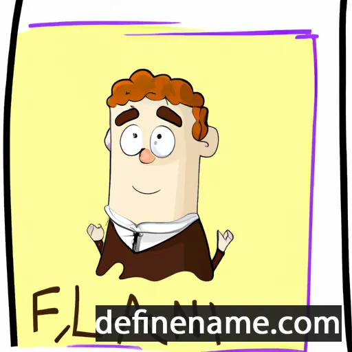 cartoon of the name Flann