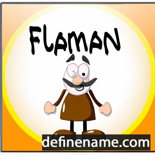 cartoon of the name Flannán