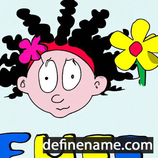 cartoon of the name Fleur