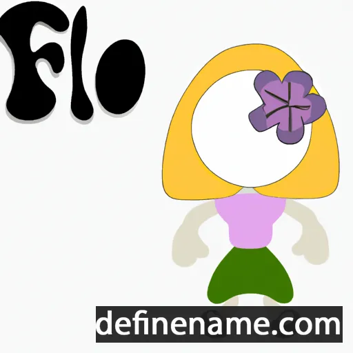 cartoon of the name Flo