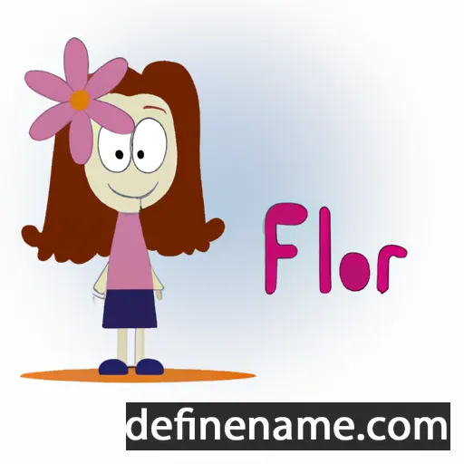 cartoon of the name Flor