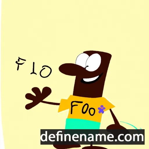 cartoon of the name Floro