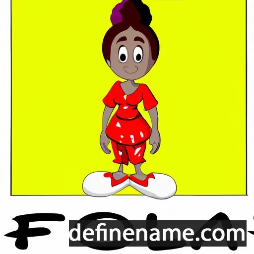 cartoon of the name Folami