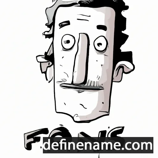 cartoon of the name Fons