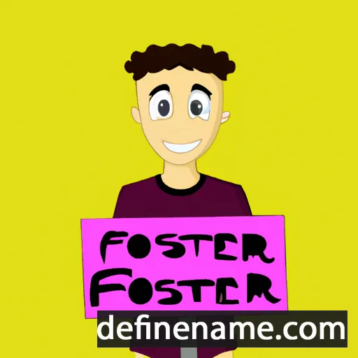 cartoon of the name Foster