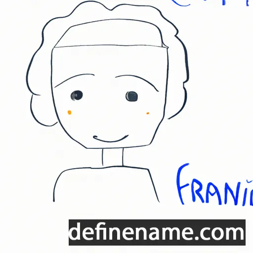 cartoon of the name Fran