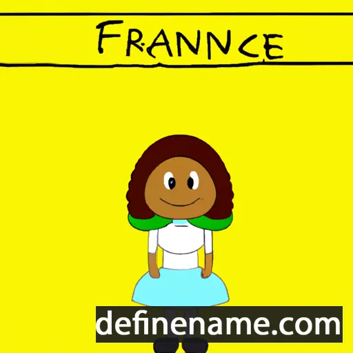 cartoon of the name Francene