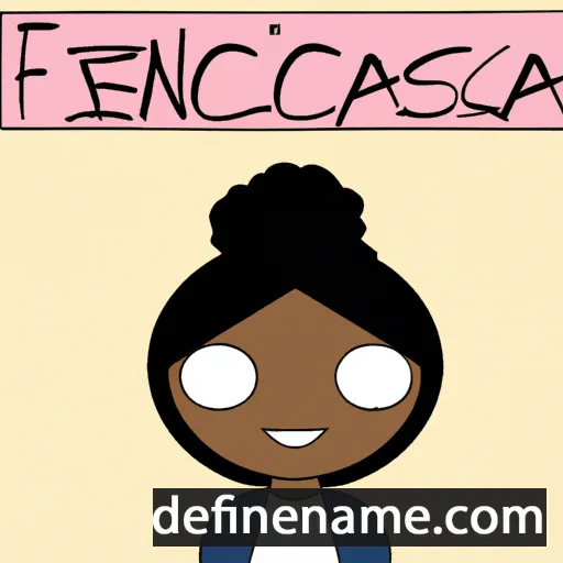 cartoon of the name Francisca