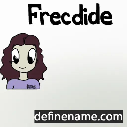 cartoon of the name Frédérique