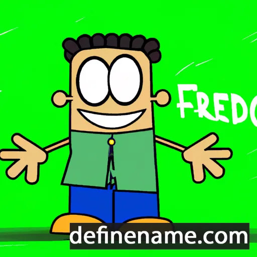 cartoon of the name Frediano