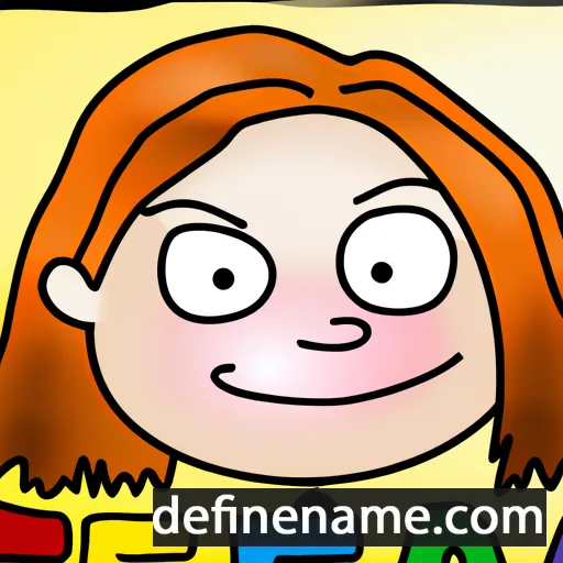 cartoon of the name Freja