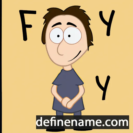 cartoon of the name Frey