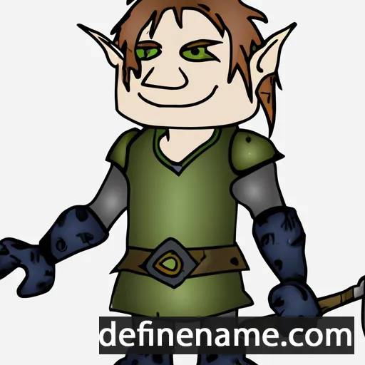 cartoon of the name Freyr