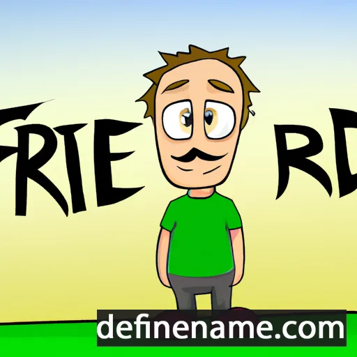 cartoon of the name Friderik