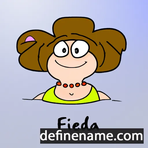 cartoon of the name Frieda