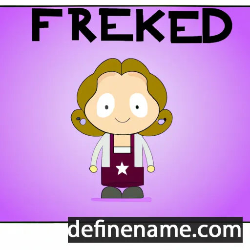 cartoon of the name Friederike