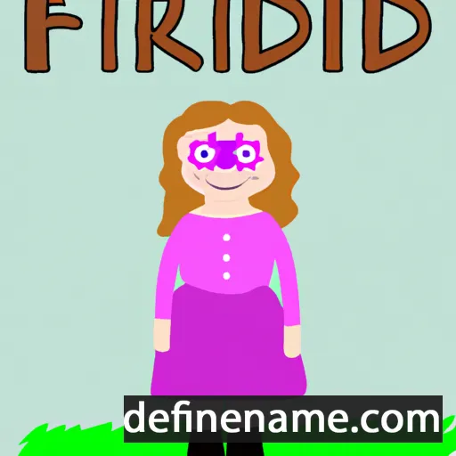 cartoon of the name Friðrika