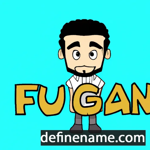 cartoon of the name Furqan