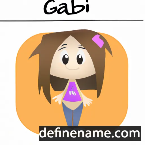 cartoon of the name Gabi