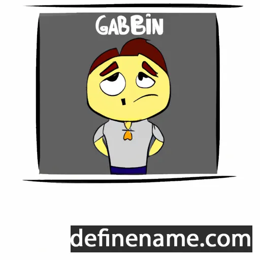 cartoon of the name Gabin