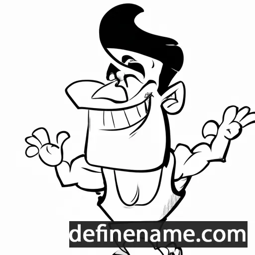 cartoon of the name Gabino