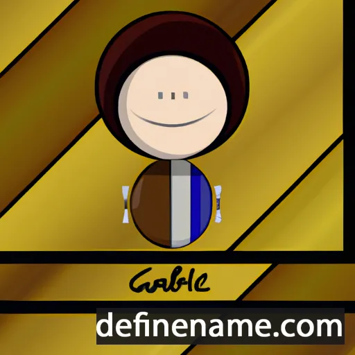 cartoon of the name Gabriele