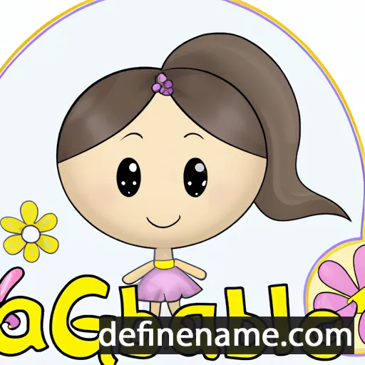 cartoon of the name Gabriella