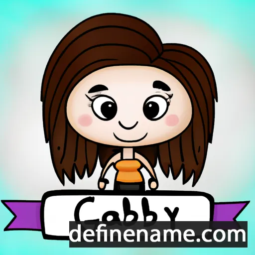 cartoon of the name Gaby