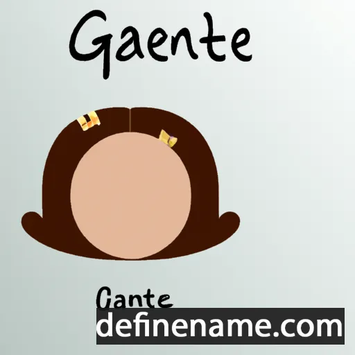 cartoon of the name Gaëtane