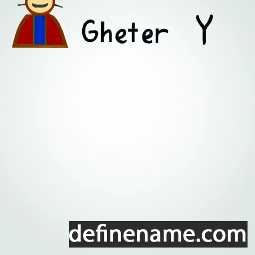 cartoon of the name Gaheriet