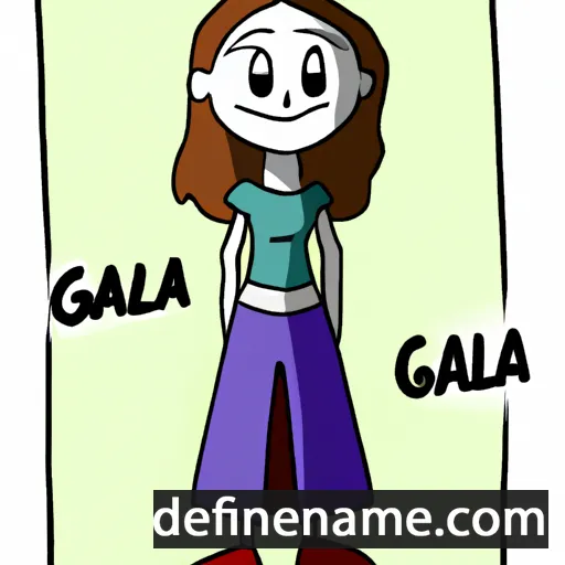 cartoon of the name Galia