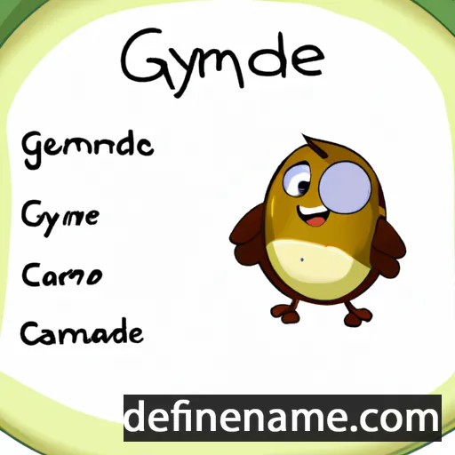 cartoon of the name Ganymede