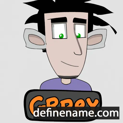 cartoon of the name Garey