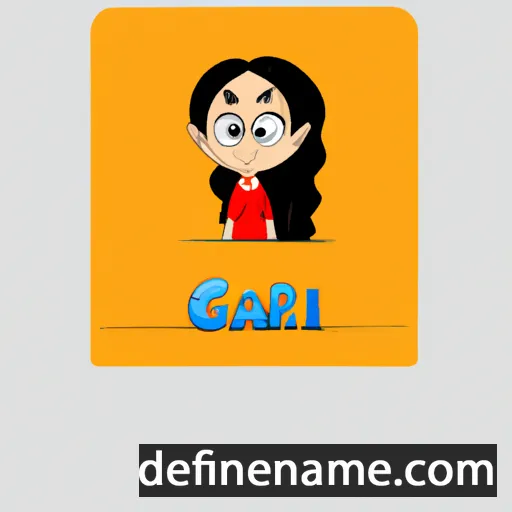 cartoon of the name Gargi