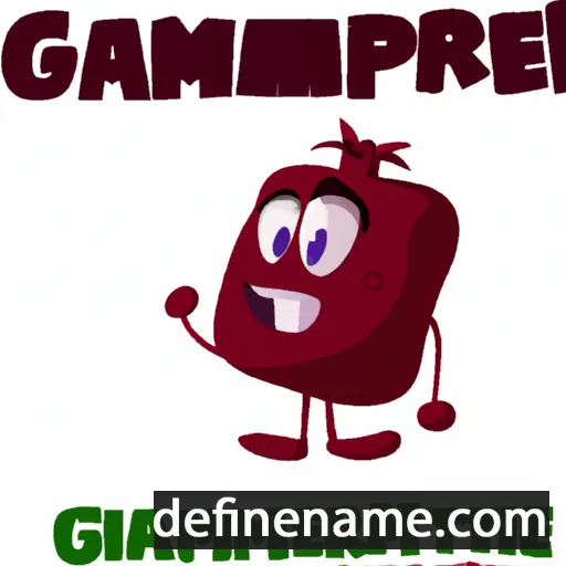 cartoon of the name Garnet