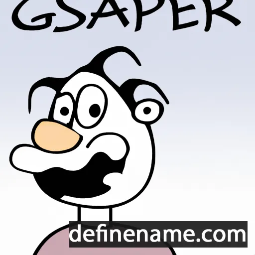 cartoon of the name Gašper